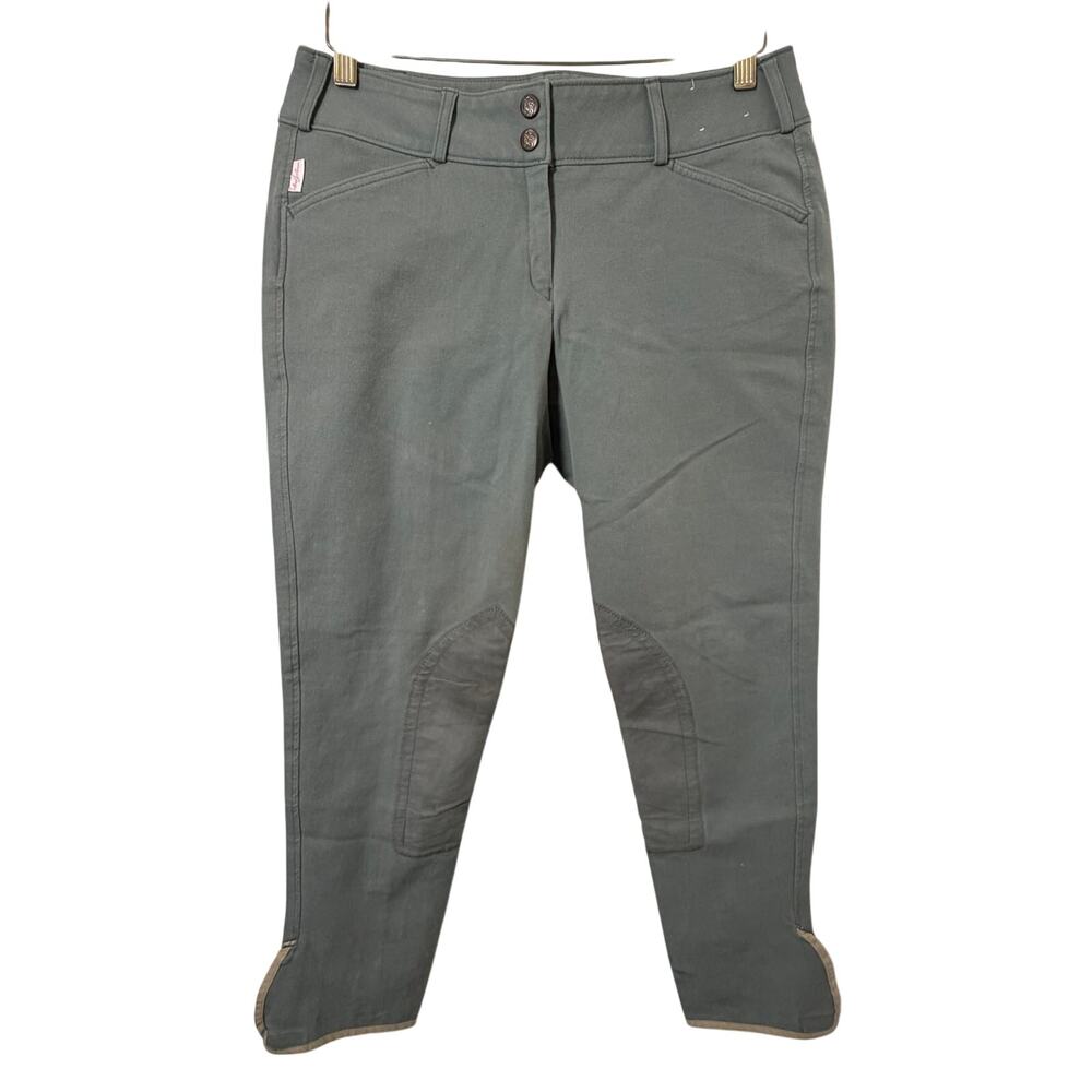 30 Tailored Sportsman Trophy Hunter Breeches Gray Sage Riding Pants Equestrian - Picture 1 of 11